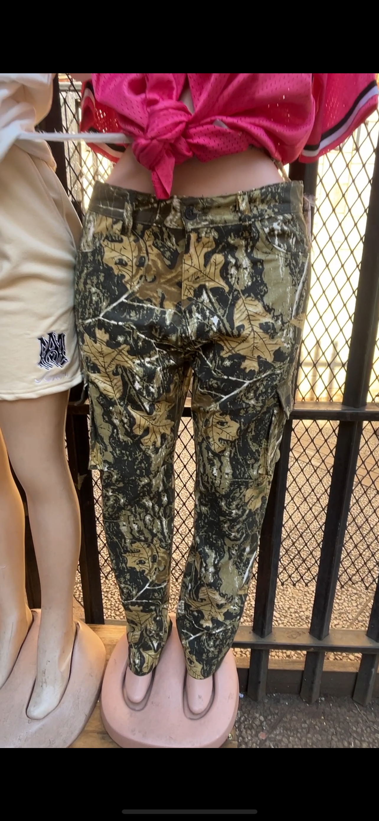 Camo cargo pants