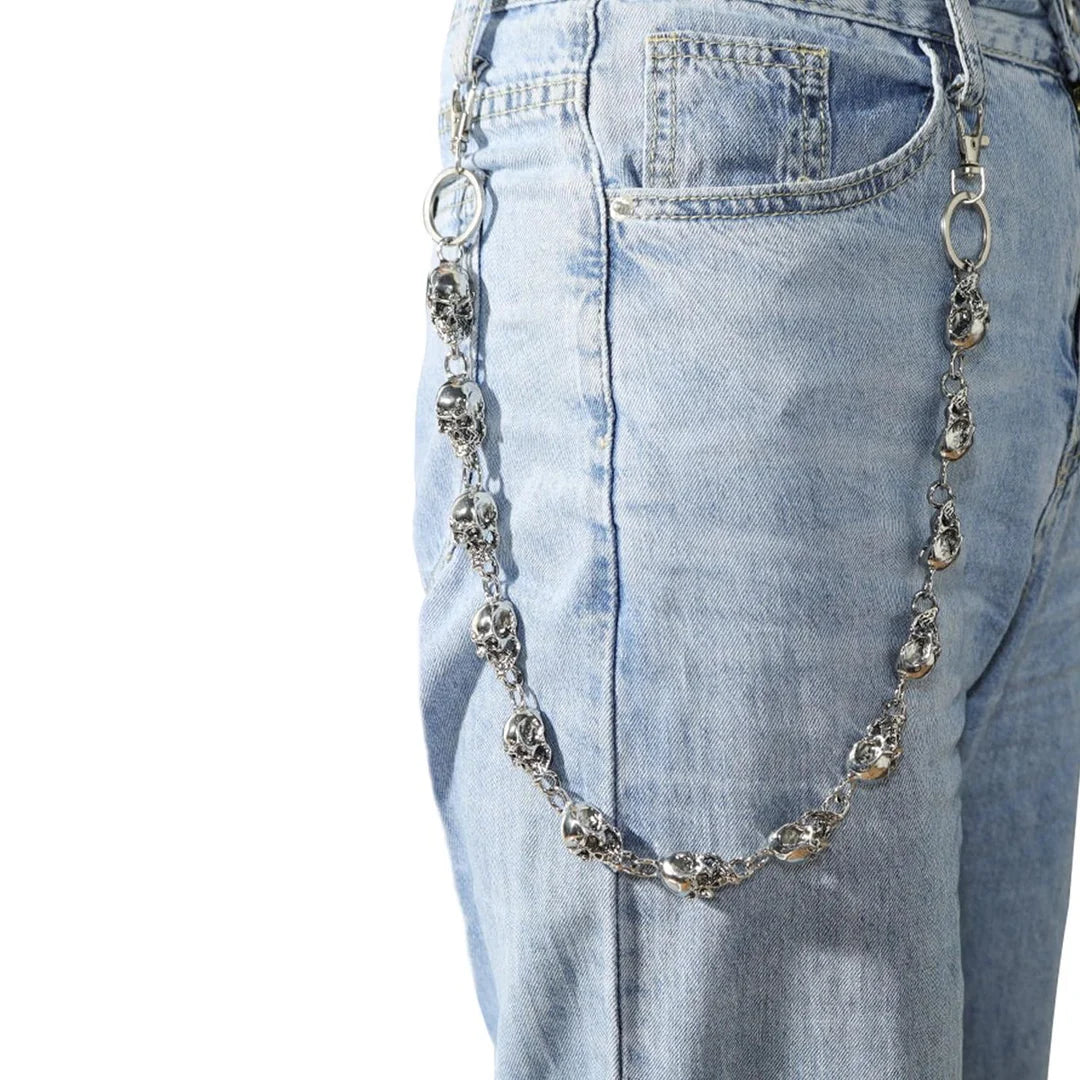 SKULL PANTS SIDE CHAIN