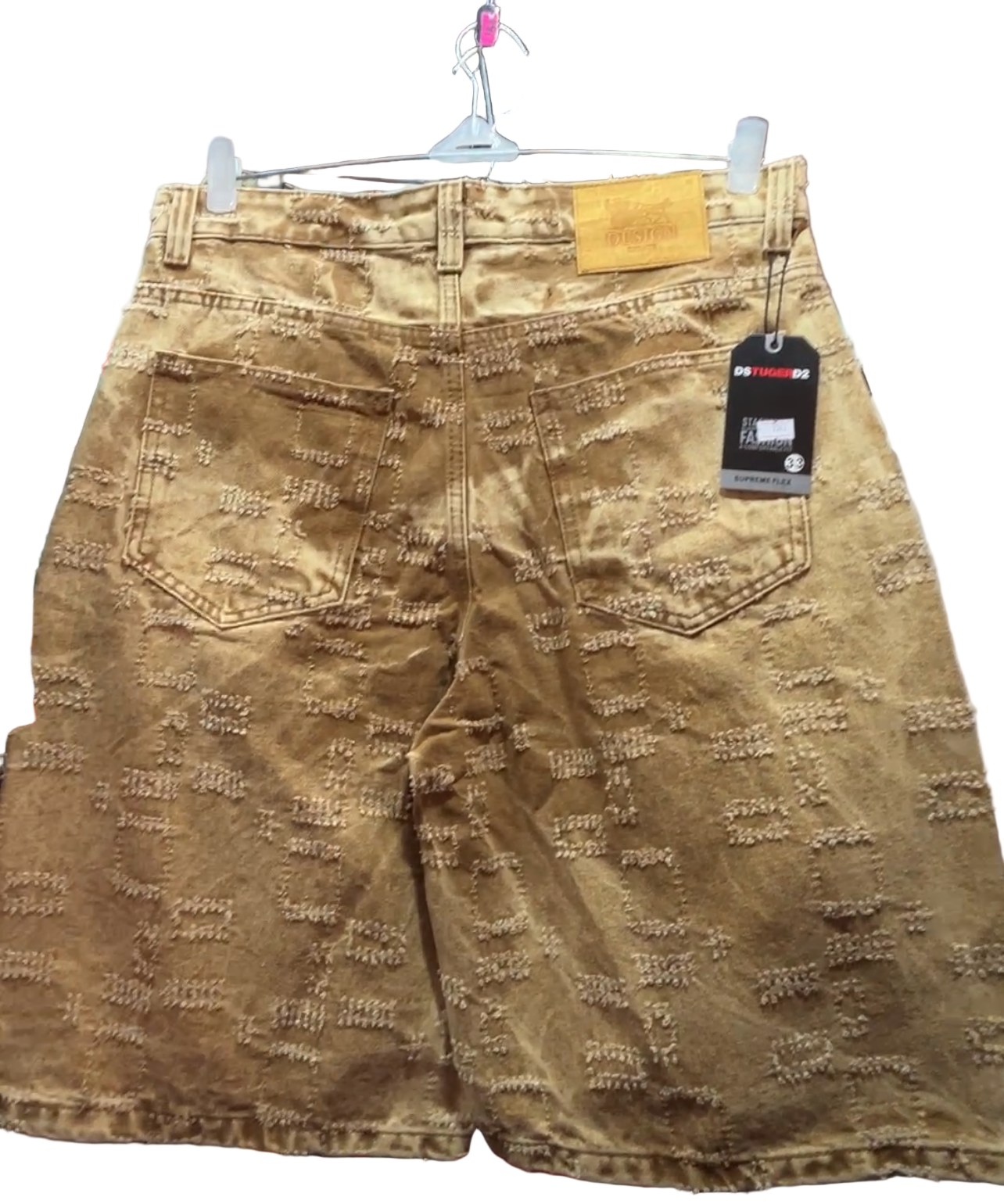 Washed out brown jorts