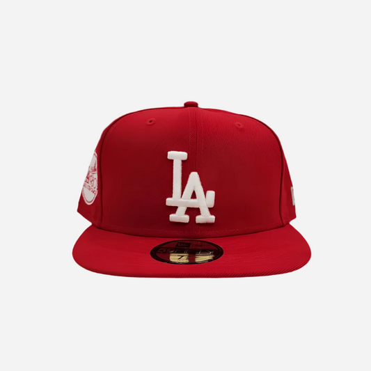 New Era Red Los Angeles Dodgers Sidepatch 59FIFTY Fitted Cap