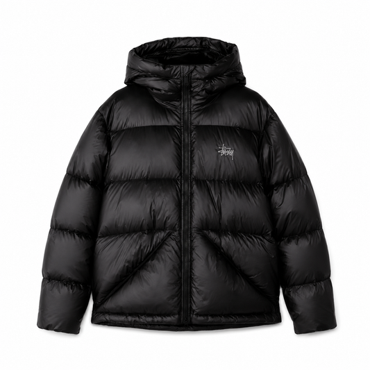 Black puffer jacket
