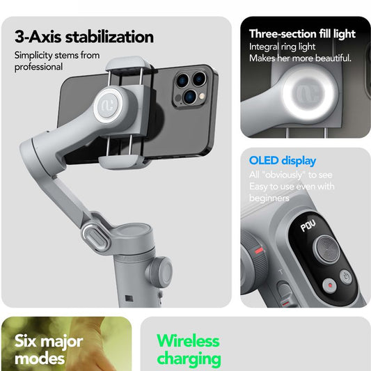 Smart X Pro Smartphone Gimbal 3-Axis Handheld Stabilizer
