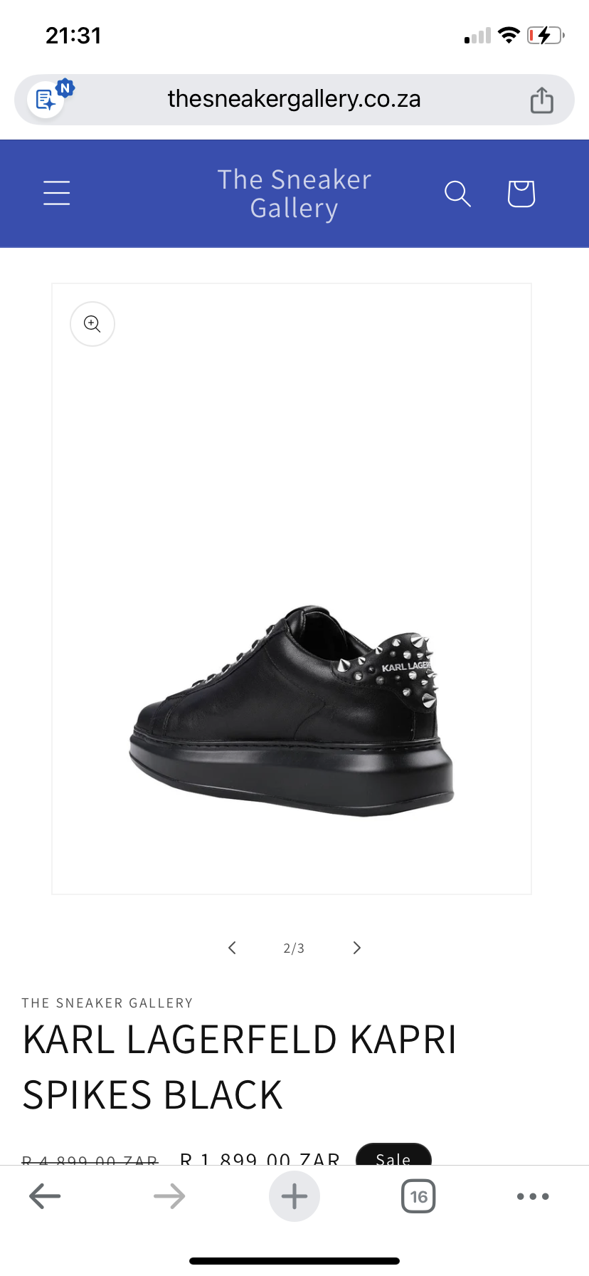 Ikon NFT Kapri sneakers spikes