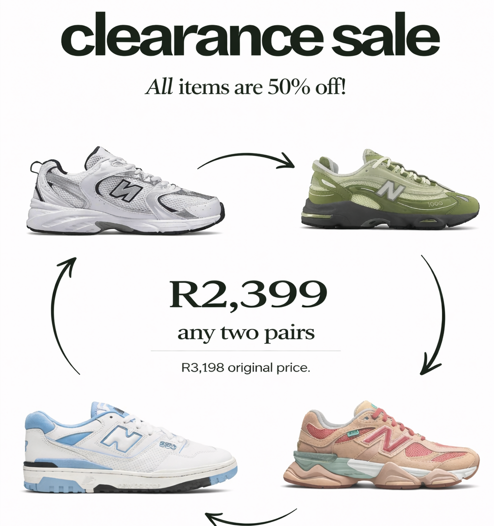 clearance sale new balance