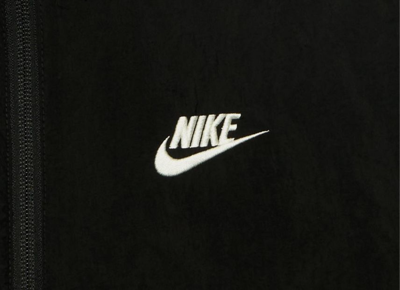 Big swoosh reversible windbreaker