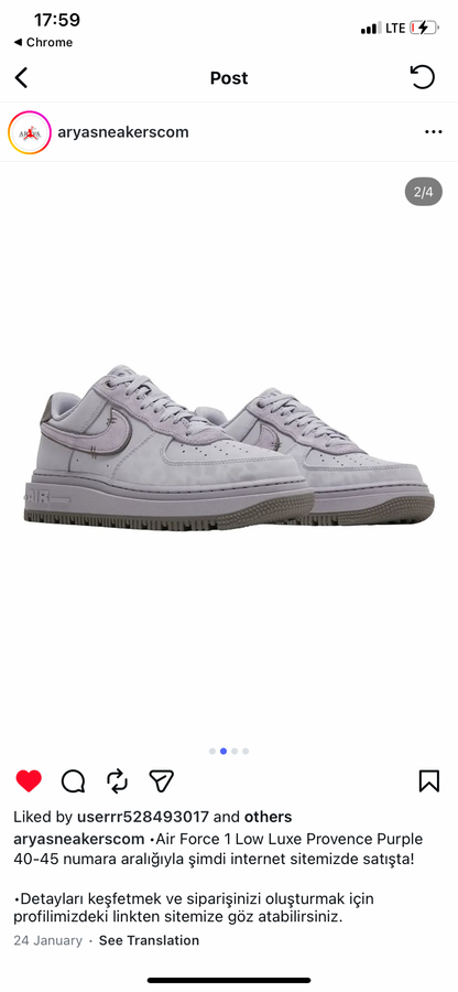 AF1 low Luxe