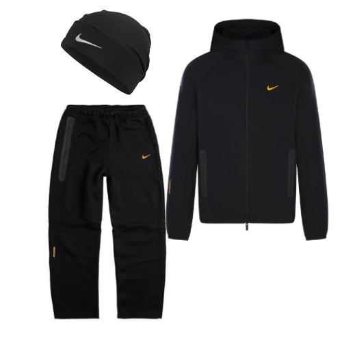 NOCTA x Nike Tech Fleece Full Set + Free Skull Cap (Black Friday Special)