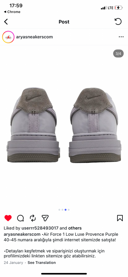AF1 low Luxe