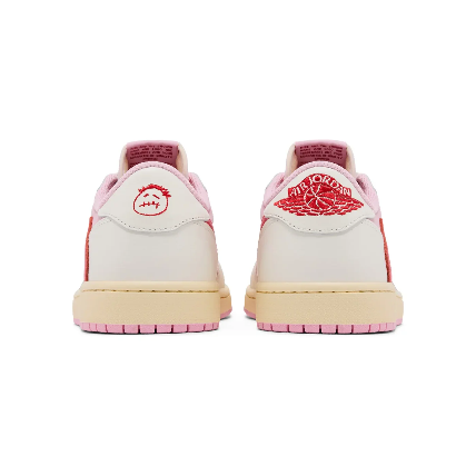 Retro 1 Low Shy Pink and Tropical Pink