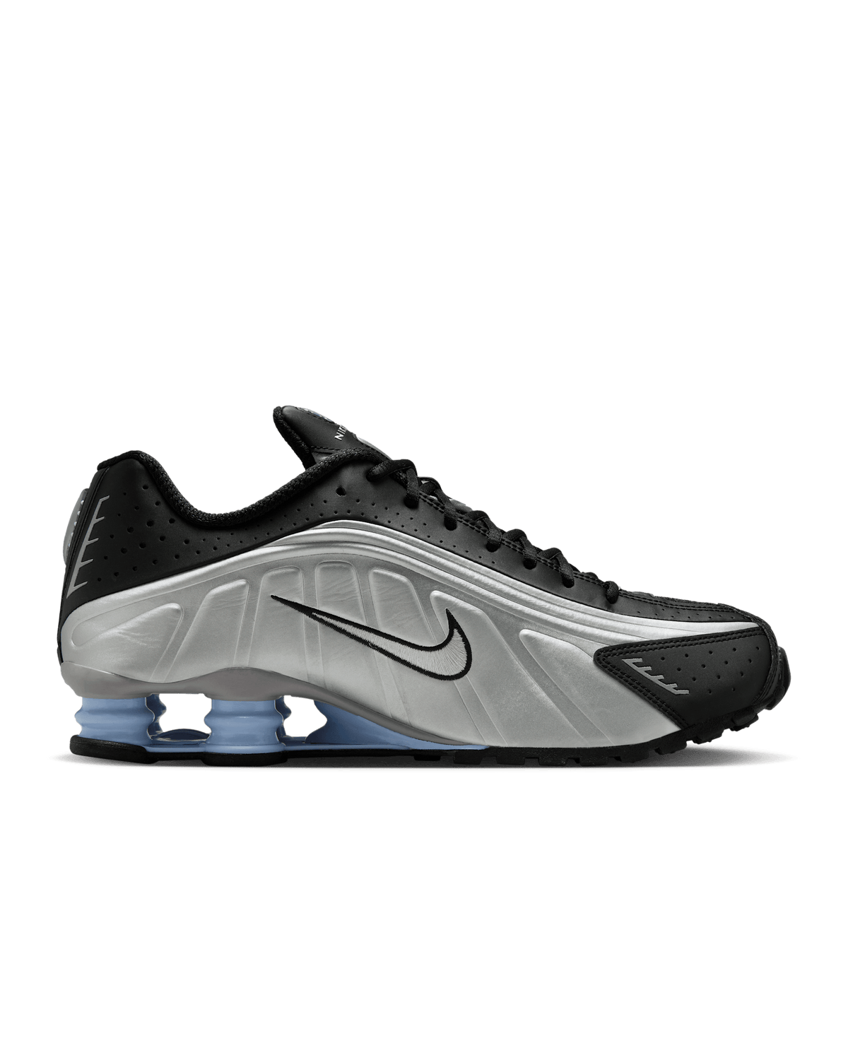 Silver R Shox R4 shox R4 silver n black – Collectify