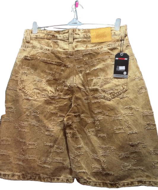 Washed out brown jorts