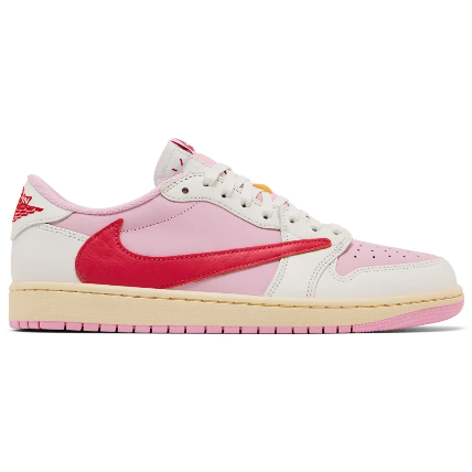 Retro 1 Low Shy Pink and Tropical Pink