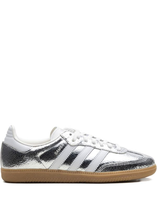adidas Samba OG "Silver Metallic Cracked Leather