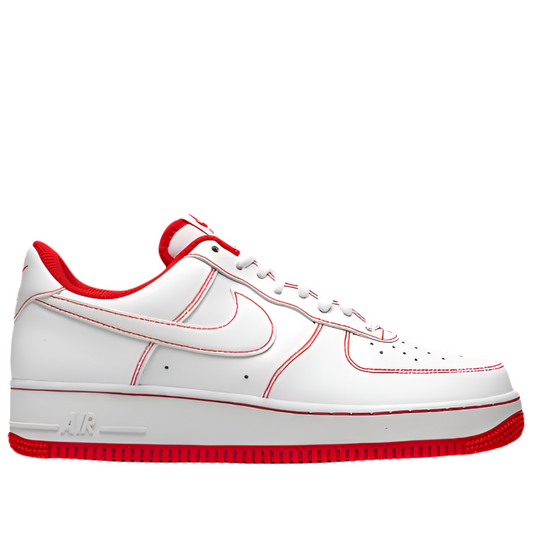 Airforce 1 cherry red outline