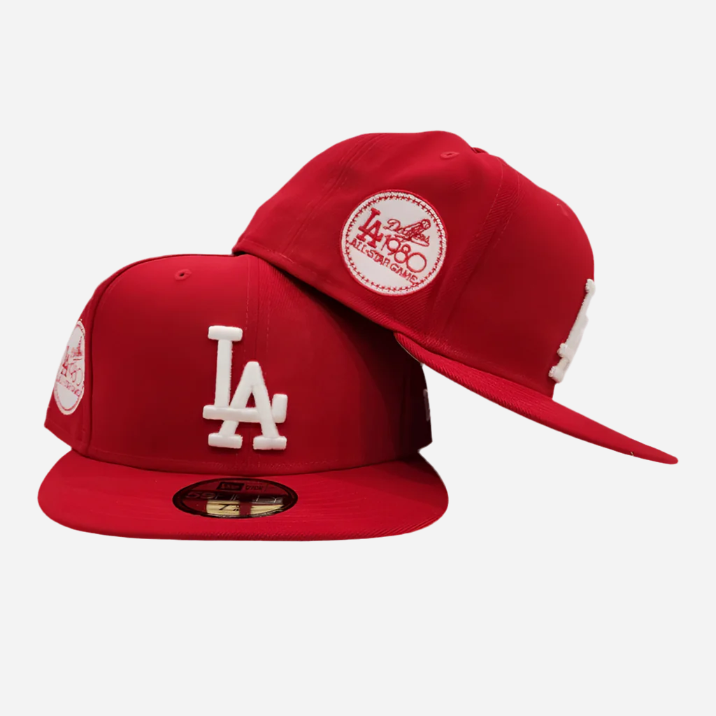 New Era Red Los Angeles Dodgers Sidepatch 59FIFTY Fitted Cap