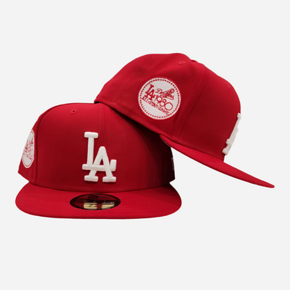 New Era Red Los Angeles Dodgers Sidepatch 59FIFTY Fitted Cap
