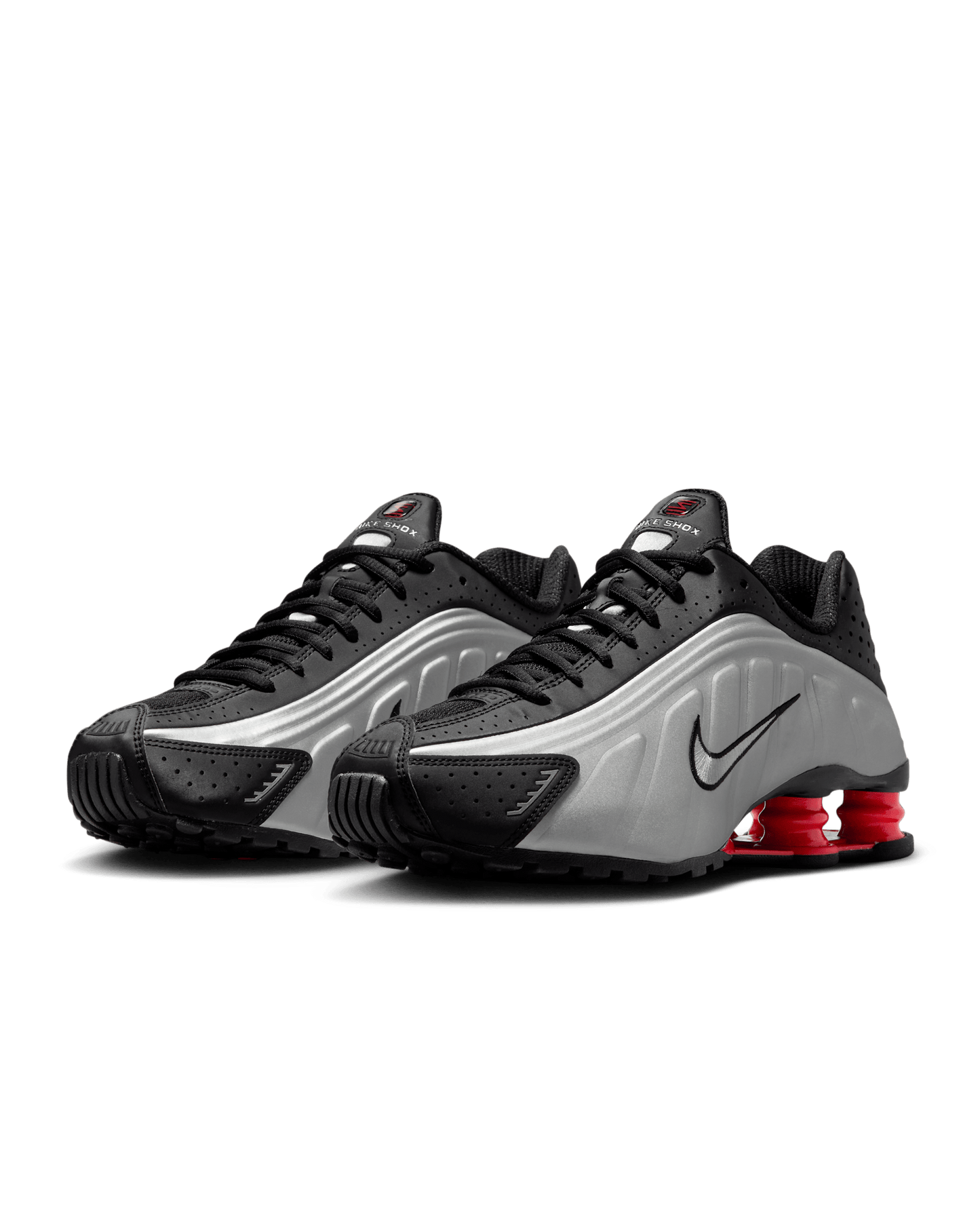 Nike shox R4 metallic silver TL￼