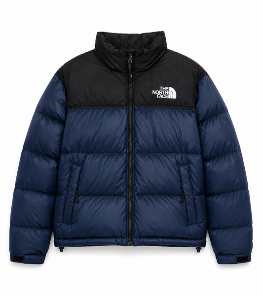 Navy quilted puffer