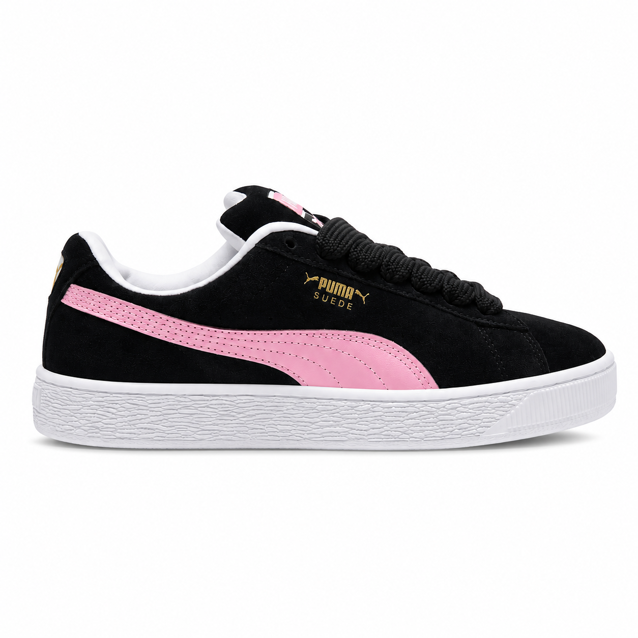 Suede XL Black + Pink