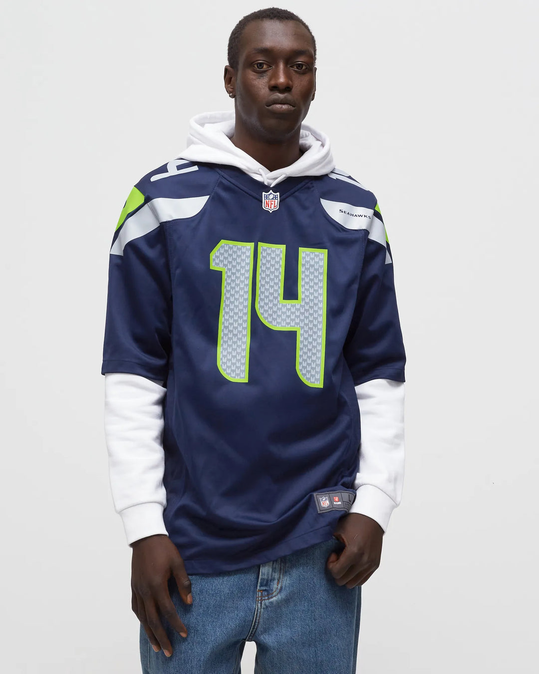 SEATTLE SEAHAWKS HOME GAME JERSEY DK METCALF #14