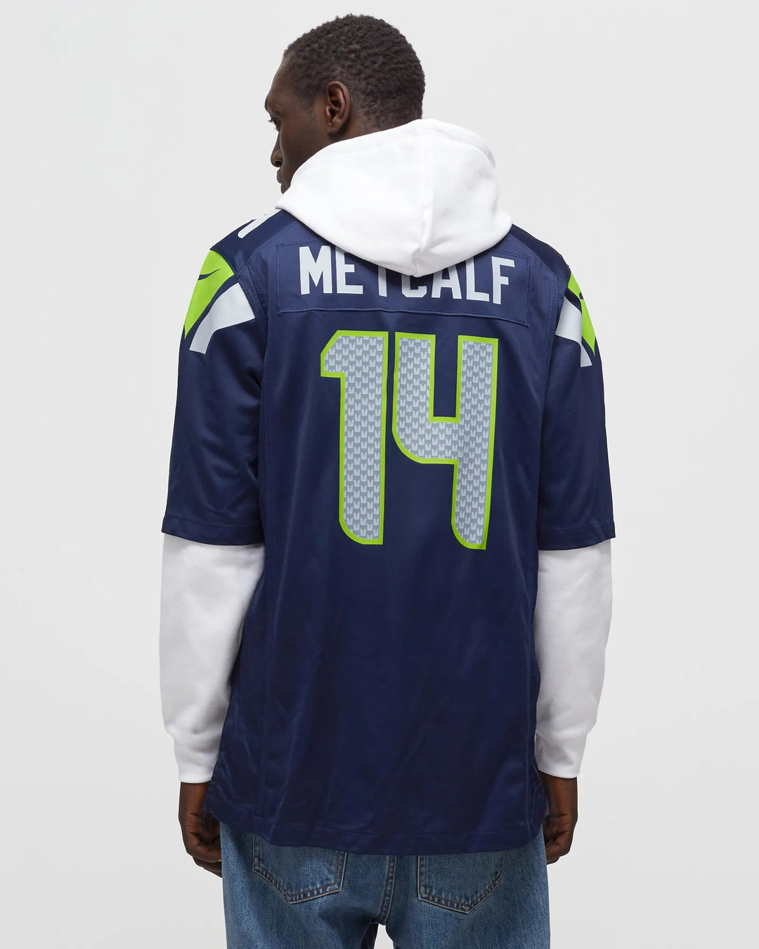 SEATTLE SEAHAWKS HOME GAME JERSEY DK METCALF #14