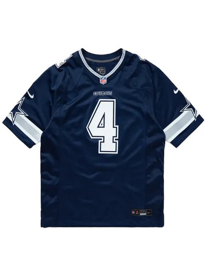 DALLAS COWBOYS HOME GAME JERSEY DAK PRESCOTT #4