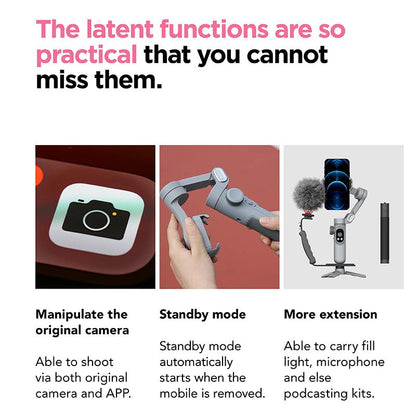 Smart X Pro Smartphone Gimbal 3-Axis Handheld Stabilizer