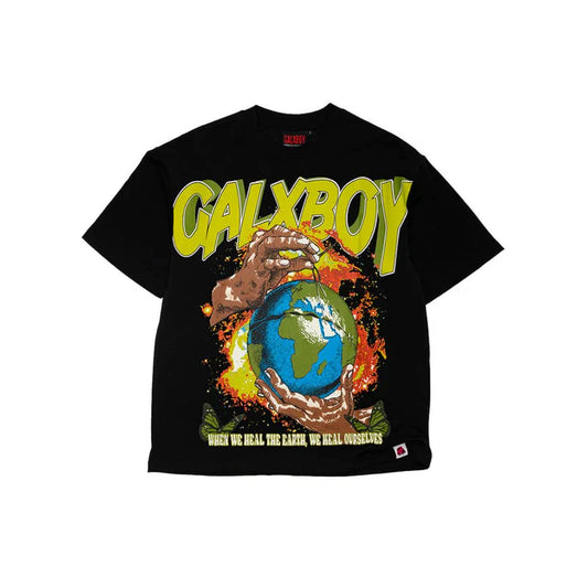 GALXBOY WORLD PEACE 2.0 T-SHIRT 'BLACK'
