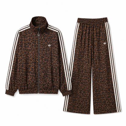 Firebird oversized leopard track two piece
