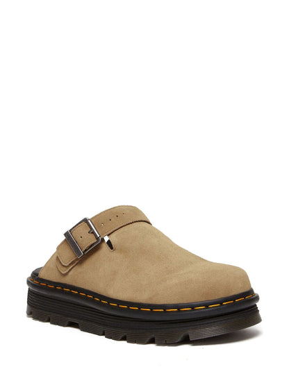 Dr. Martens Cream Zebzag Leather Shoes