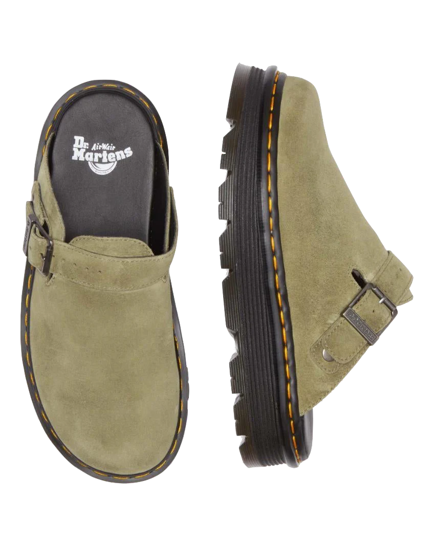 Dr. Martens Zebzag Suede Slingback Platform Mule