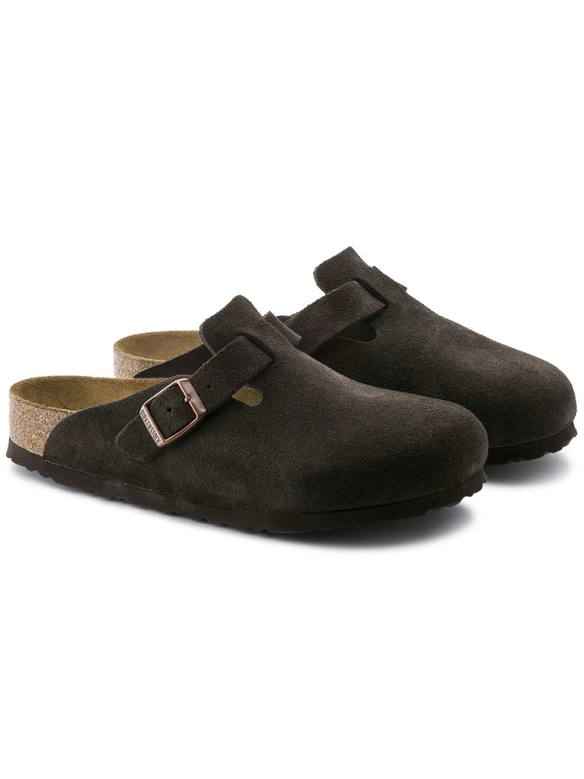 BIRKENSTOCK – BOSTON MOCHA SUEDE LEATHER