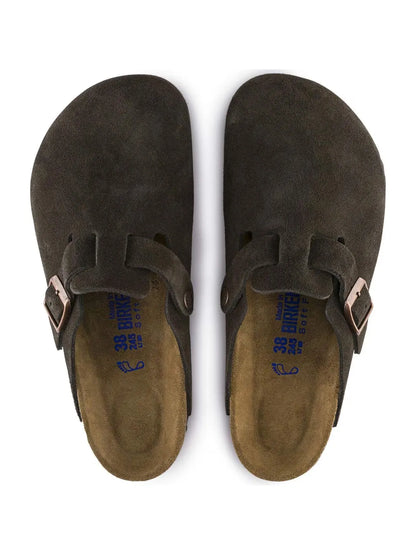 BIRKENSTOCK – BOSTON MOCHA SUEDE LEATHER
