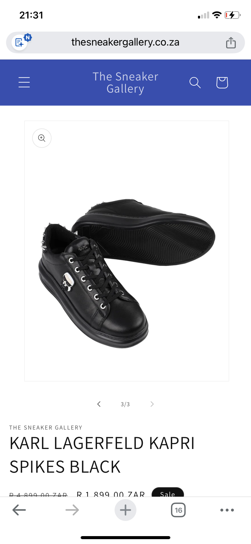 Ikon NFT Kapri sneakers spikes