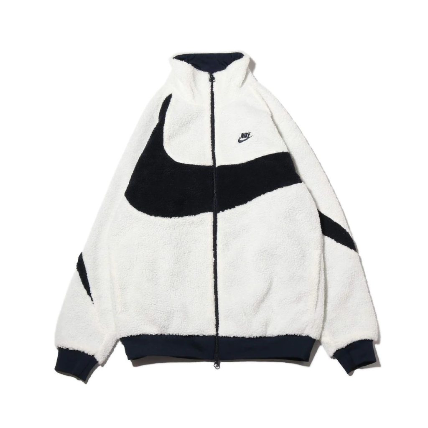 Big swoosh reversible windbreaker
