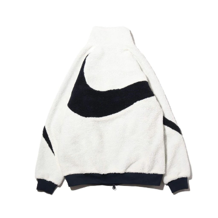 Big swoosh reversible windbreaker