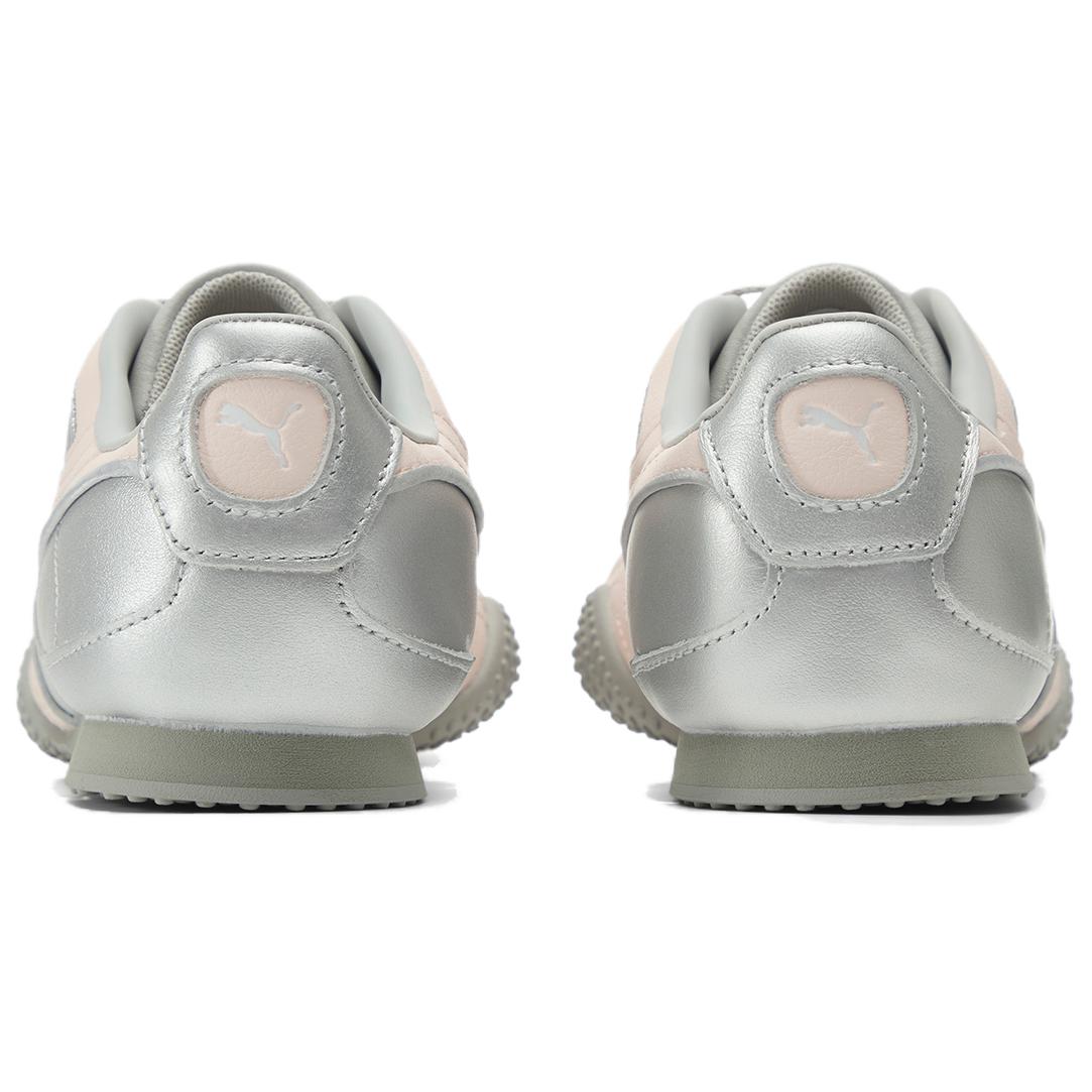 Bella V2 Unisex Sneakers, Silver and Pink
