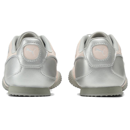 Bella V2 Unisex Sneakers, Silver and Pink