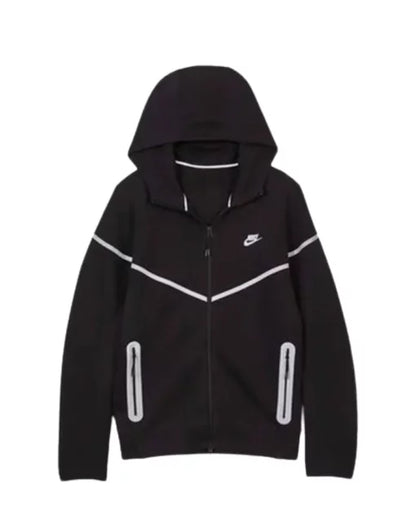 Nike Tech Fleece Full-Zip Windrunner 'Black/Bemis Silver'