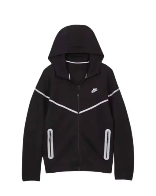 Nike Tech Fleece Full-Zip Windrunner 'Black/Bemis Silver'