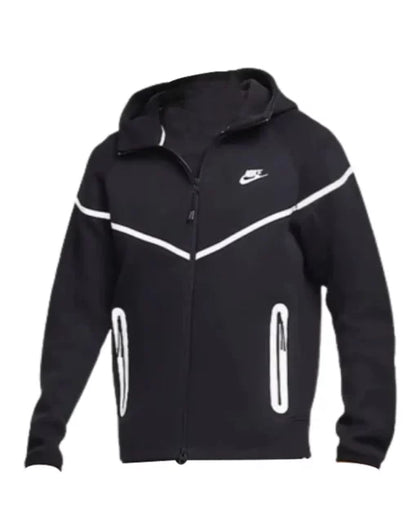 Nike Tech Fleece Full-Zip Windrunner 'Black/Bemis Silver'