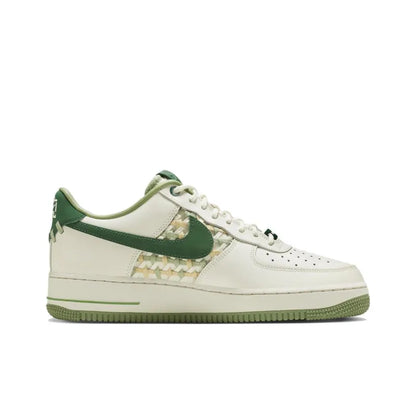Nike Air Force 1 Low "NAI-KE" Surfaces in Green Weaves
