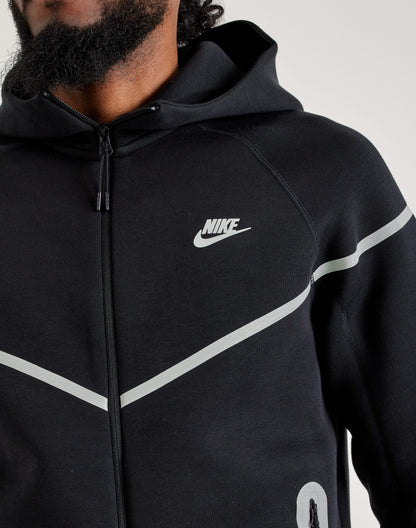 Nike Tech Fleece Full-Zip Windrunner 'Black/Bemis Silver'